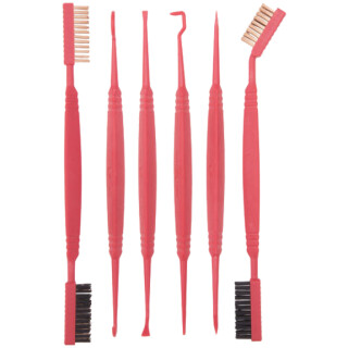 Real Avid Accu-Grip Picks and Brushes Cleaning Kit Polymer Red