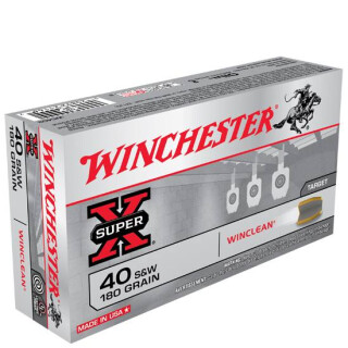 Winchester .40 S&W 180 Grain Enclosed Base 50 Round Box
