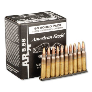 Federal XM193 5.56 NATO 55 gr FMJ 450 Rounds on Stripper Clips