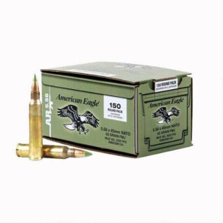 Federal American Eagle 5.56 NATO Ammunition 600 Rounds XM855 FMJ 62 Grain