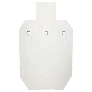 Bash Target Supply Silhouette Gong Half Size 3/8" AR500 White