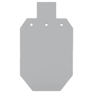 Bash Target Supply 2/3 Size Silhouette Gong 1/2" AR550 Gray
