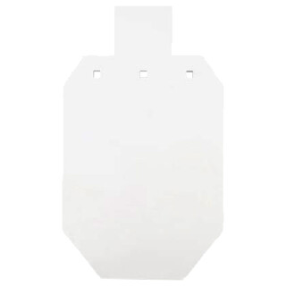 Bash Target Supply 2/3 Size Silhouette Gong 1/2" AR500 White