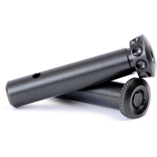 Battle Arms Development TITANIUM Enhanced Pin Set in Black IonBond DLC finish for AR-15 Retail Package: (1) BAD-ETP-Ti & (1) BAD-EPP-Ti, (2) KNS SS Detents & (2) Springs