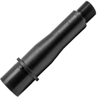New Frontier AR Style 4" Match Grade Barrel 10mm Auto 1:16 Twist Threaded 5/8x24 TPI Integrated Feed Ramp Black Finish