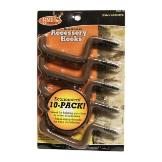 HME Screw In Accessory Hook 10 Pack