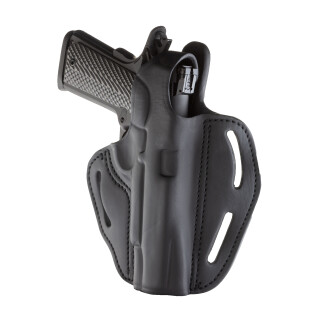 1791 Gunleather BHX-1 Dual Position OWB Thumb Break Belt Holster Full Size 1911 Models Right Hand Draw Leather Black