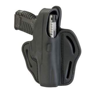 1791 Gunleather BHX-4 Dual Position OWB Thumb Break Belt Holster Alternative Full Size Semi Auto Models Right Hand Draw Leather Black