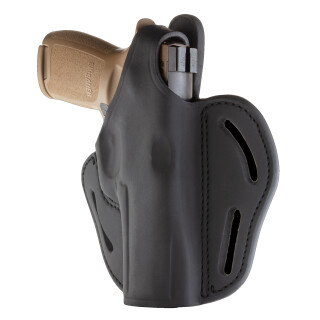 1791 Gunleather BHX-5 Dual Position OWB Thumb Break Belt Holster Large Frame Full Size Semi Auto Models Right Hand Draw Leather Black