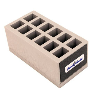 Benchmaster Magazine Rack 12 Magazines 4"x4"x7.8" 9mm Double Stack Synthetic Construction BMWRDS9MR12