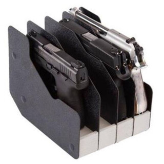 BenchMaster WeaponRAC Four Pistol RAC Pistol Case Plastic Black BMWRM14