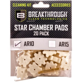 Breakthrough AR-10/LR308 Chamber Star Pad 20 Pack with Adapter