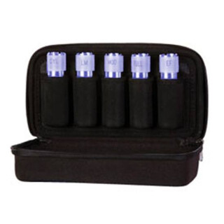 Carlson's Choke Tube Case 5 Tubes Nylon/EVA Foam Black 00400