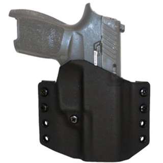 Comp-Tac Warrior Holster Walther PPQ Sub Compact OWB Belt Slide Right Hand 1.5" Belt Loops Kydex Black