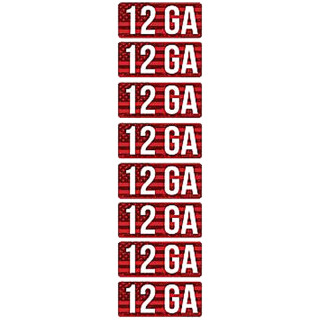 MTM Ammo Caliber Labels 12 Gauge 8 Pack