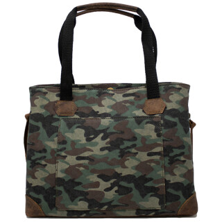 Versacarry Conceal Carry Purse Tote Style Canvas Woodland Camo