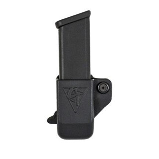 Comp-Tac Single Magazine Pouch Belt Clip Left Side Carry Fits Glock 43 Kydex Black