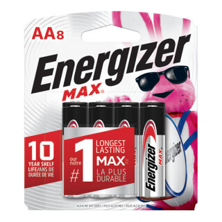Energizer Max AA Batteries Alkaline Batteries 8 Per Package