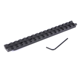 EGW One Piece Picatinny Style Scope Base Mount For Ruger American Short Action 20 MOA Bias Built In Aluminum Matte Black