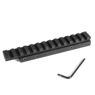 EGW HD One Piece Picatinny Style Scope Base Mount 11mm Dovetail Adapter/CZ 452/453/455/511 Aluminum Matte Black