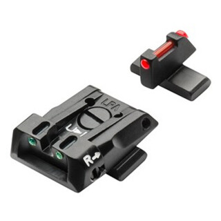 Beretta Fiber Optic Adjustable Sight Set APX 3-Dot Configuration Fiber Optic Steel Housing Matte Black
