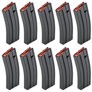E-Lander AR-15/M16 Magazine 30 Rounds 5.56 NATO Steel Maritime KTL Finish Bulk 10 Pack