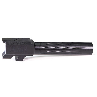 Faxon Drop In Barrel Fits Glock 19 Models All Generations 9mm Luger 416R Stainless Steel Salt Bath Nitride Black Finish