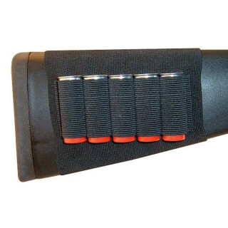 GrovTec Buttstock Shotgun Shell Holder 5 Shell Loops Black