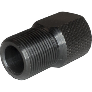 GrovTec 1/2x28 to 5/8x24 Thread Adapter Steel Black Oxide