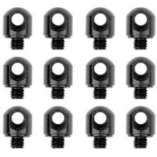 GrovTec Sling Swivel Stud 1/8" Machine Screws Steel Black 12 Pack