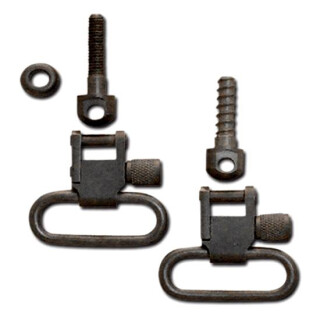 GrovTec GT Swivel Set for Bolt Action Rifles with Machine Screw Forend 1" Loops Black Oxide Finish