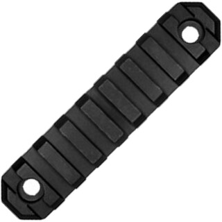 GrovTec Keymod 9 Slot 3.8" Rail Section KeyMod to Picatinny Solid Aluminum Type III Black Hard Anodized Finish