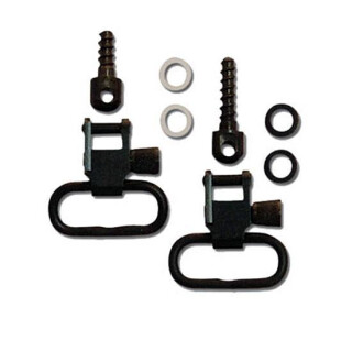 1" Wood Screw Forend GrovTec Swivel Set for Bolt Action Rifles Black Oxide Finish