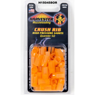 Harvester Muzzleloading .50 Caliber Crushed Rib Sabot For .458 Caliber Projectile Orange 50 Count