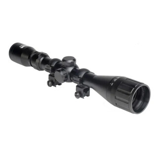 Hatsan Optima 3-9x40 AO Airgun Scope with Rings and Caps Black