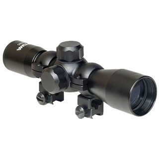 Hatsan Optima 4x32C Compact Air Rifle Scope Mil-Dot Reticle 1" Tube 1/4 MOA Black Finish