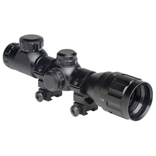 Hatsan Optima 4x32CE-AO Compact Air Rifle Scope Mil-Dot Reticle 1" Tube 1/4 MOA Black Finish