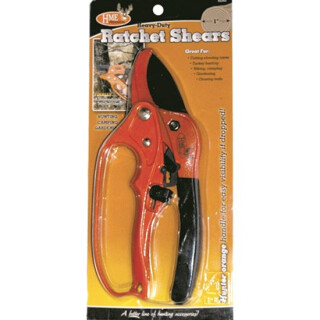 HME Heavy Duty Ratchet Shears Blaze Orange