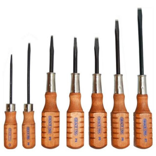 Grace USA Screwdriver Set Gun Care Set of 7 Steel Hickory Handles HG-7