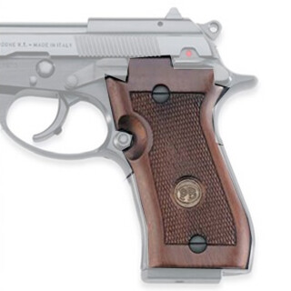 Beretta 87 Target Grips Wood Checkered Walnut Finish