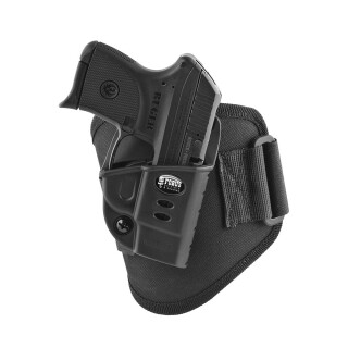 Fobus Ankle Holster For Kel-Tec P-32/P-3AT/Ruger LCP Right Hand Draw Polymer Shell/Cordura Pad with Velcro Strap Matte Black Finish