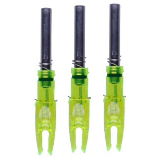 Burt Coyote Signature Series Lumenok Lighted Nock Green 3 Pack SL3G