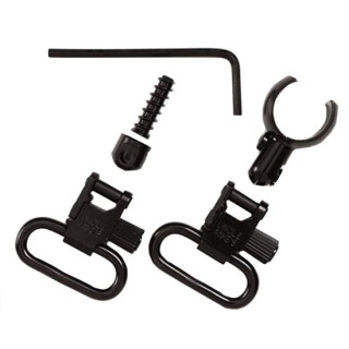 Uncle Mike's Quick Detach Swivels and Split Barrel Band 1" Slings Metal Black