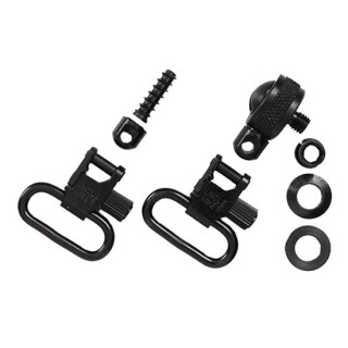 Uncle Mike's Magnum 1" Swivel Set with Studs for Most Pump and Automatic Shotguns Metal Blued 1561-2