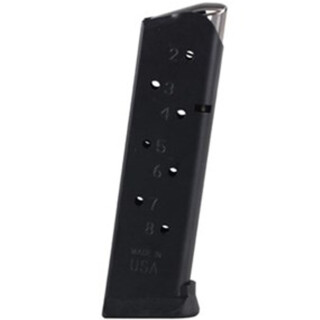 Metalform 1911 Government Magazine .45 ACP 8 Rounds Stainless Steel Black Finish