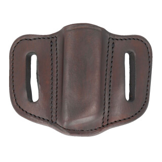 1791 Gunleather Double Stacked Polymer Magazine Single Magazine Pouch 1.2 OWB Ambidextrous Leather Signature Brown