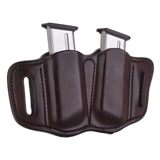 1791 Gunleather Single Stacked Magazine Double Magazine Pouch 2.1 OWB Ambidextrous Leather Signature Brown