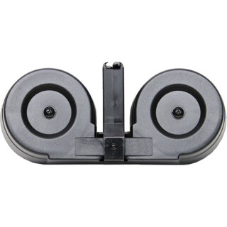 Iver Johnson AR-15 Drum Magazine .223 Rem/5.56 NATO 100 Rounds Steel/Polymer Black/Translucent