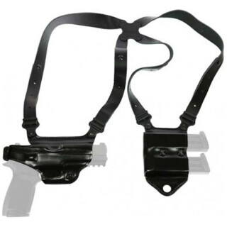 Galco Miami Classic II Springfield XD9/40 Shoulder Holster System Right Hand Leather Black