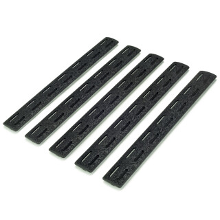 Bravo Company BCM MCMR Rail Panel Kit M-LOK Compatible 5.5" Length Polymer Black 5 Pack